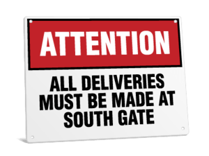 Thumbnail of a plastic sign from Signs.com